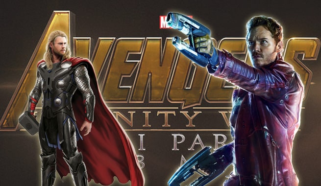 Avengers: Infinity War Thor Star Lord