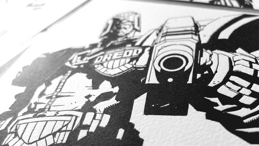 Vice Press Release Limited Edition Judge Dredd Letterpress Set by Jock