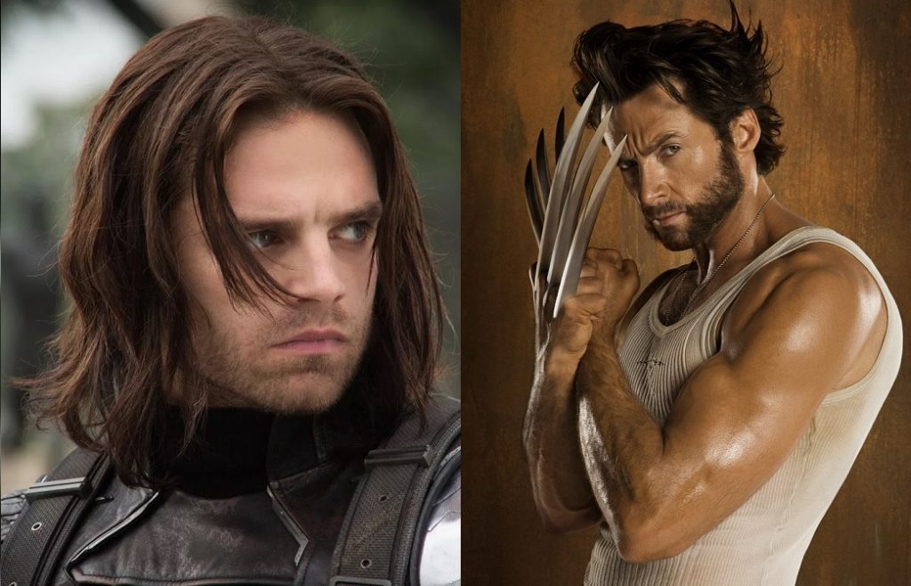 Sebastian Stan Hugh Jackman Wolverine