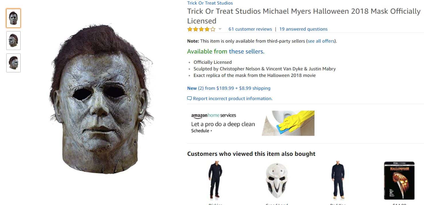 Halloween Michael Myers Mask – Trick Or Treat Studios