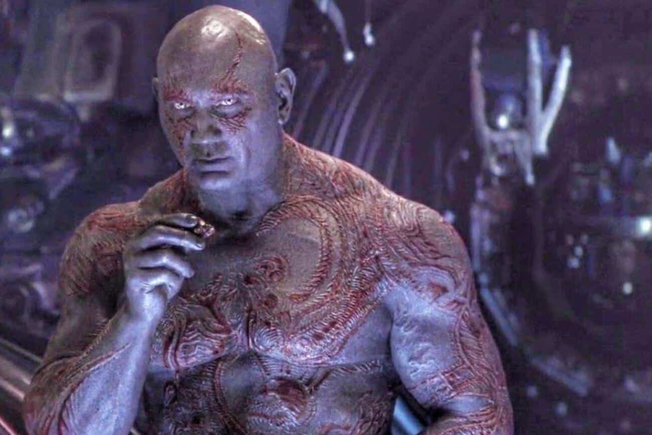 Drax (dave bautista) now that he's been able to deal with some of the ...
