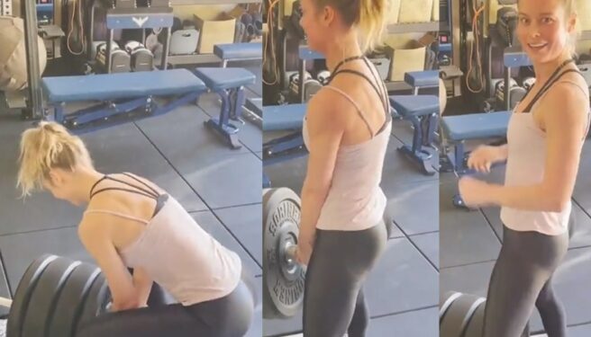 brie larson workout the marvels