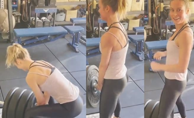 brie larson workout the marvels