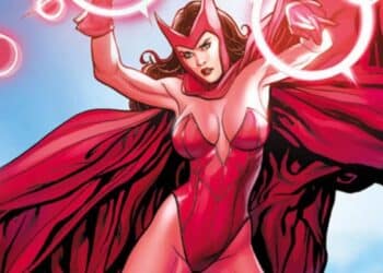 scarlet witch cosplay body paint