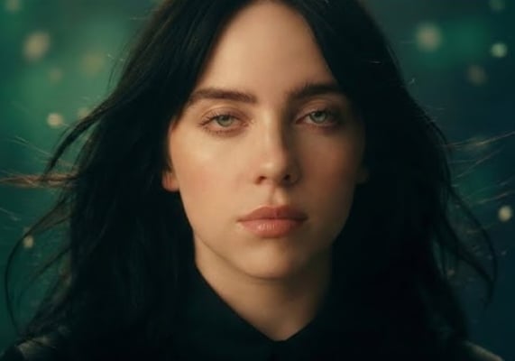 Billie Eilish Goes Viral Wearing Black Bikini billie eilish